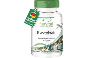 ‎FAIRVITAL Fairvital | Blasen Kapseln - 90 Kapseln - mit Kürbiskern, Goldrutenkraut, Gewürzsumach, Johanniskraut und Vitamin E - HOCHDOSIERT - VEGAN