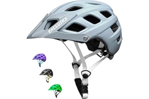 Exclusky Kids Bike Helmet Mountain Bike Helmet 54-57cm Lightweight Adjustable Youth Childs Small MTB Bicycle Cycle Helmet for Boys Girls (gray)