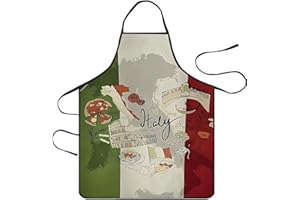 HAZMA 1 Pezzo Grembiule Personalizzato, Pizza Grembiule Cucina Divertente, Idea Pizzaiolo, Grembiule Cucina Uomo, Design Unico Italiano, Adatto Uomo Donna, 60X80(B)