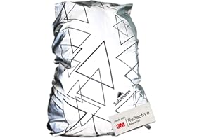 Salzmann Wasserdichter Rucksacküberzug - Reflektierende Rucksackschutzhülle - Hergestellt mit 3M Scotchlite