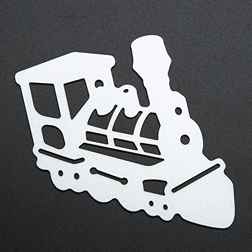 Amazingdeal365 Alte modische Zug Metall Form Schablonen Schneiden DIY Dekor Sammelalbum Karten Buchzeichen Lesezeichen als Geschenk für Freunde Geburtstag Kinder,Kindergarten Hobby Schule Handarbeit Unterricht usw. Ein tolles Geschenk! - 9