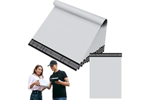 YAAVAAW 10 buste postali autosigillanti bianche, 60 x 70 cm, per vestiti, buste postali autosigillanti, grandi, resistenti, buste di plastica per spedire vestiti