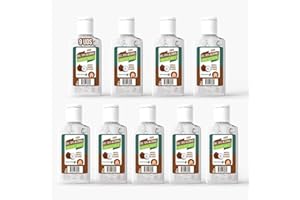 PRACTICOSA Gel Hidroalcohólico 60ML 70% Alcohol (Coco) [9 Unidades] Fabricado en España