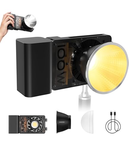 AMBITFUL Mini Optical Snoot Gobos - Kompatibel Mit ZHIYUN Molus X100, CX100 & Anderen COB Lichtern