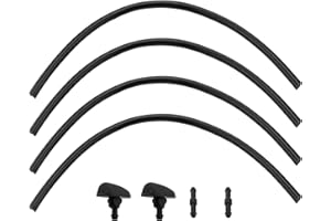 SG Store Juego de 2 Sets Boquillas de Limpiaparabrisas Delantero Pieza de Repuesto 9804340880 Chorro de Limpiaparabrisas con Tubo Compatible con Peugeot 208