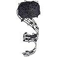PH PandaHall 10 Yards Music Note Ribbon 1.1 Inch Wide Happy Birthday Cake Music Cake Toppers Hollow Cut Out Craft Ribbon Gift Wrapping Accessories Party Wedding Decorations, Black