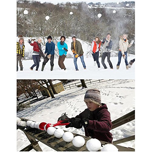 Sijueam Lightweight Snowball Maker Snow Ball Clip Plastic Clamp Thrower Keep Hand Warm and Dry Winter Children Kids Outdoor Play Activities Tool Device ,2 Pack