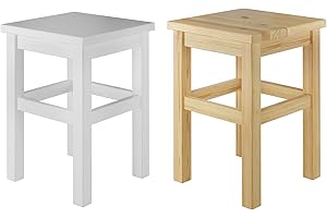 Erst-Holz Due Varianti di lineare Design per Sgabello in Pino massello per Cucina etc. V-90.71-41, Typo di Legno/Colore:Pino