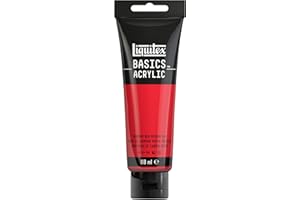 LIQUITEX Basics Acrylic Paint, Cadmium Red Medium Hue, 118 ml Tube