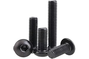 TOPHOMER 20 viti con testa a bottone e cavità esagonale, in 10,9 acciaio al carbonio, viti a testa cilindrica, colore originale, M5 x 12 mm