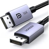 UGREEN DisplayPort 2.1 Cable 16K 30Hz 8K 60Hz 4K 240Hz 54Gbps DP Cable 3M | 8K 60Hz 4K 240Hz 54Gbps HDR HDCP 3D HDR Nylon Bra