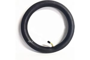 Gettimore 2 pièces/ensemble chambres à air et pneus pour poussette bébé, chambre à air et pneu 270x47-203 avec valve coudée, chambre à air en caoutchouc et pneu pour chariot de landau(Tube interne)