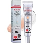 Color Correcting Changing CC Cream,Light Coverage Makeup Base,Uniform Skin Tone,Cc Cream With Asian Centella,Brightness Power