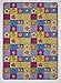 Colourful Fun Pink Butterfly Patchwork Girls Rug 133x200cm