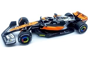 HTLNUZD Bburago 1:43 2023 British GP F1McLaren MCL60#81 Oscar Alloy Racing Car 1/43 MCL60#81 Formula One Die Cast Adult Collection Vehicles Model Car (Standard Edition)