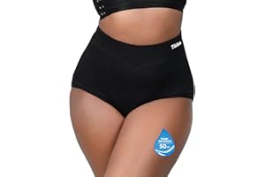 TIICHOO Bragas Menstruales Cintura Alta Flujo Abundante Rope Interior Mujer Regla Periodo Cómodo Respirable Absorbente y Lavable