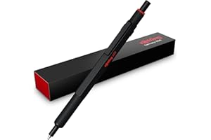 ‎ROTRING rOtring 600 Gelschreiber | 0,55 mm | Schwarze Tinte | Schwarzes Schreibgerät mit Metallschaft | Rutschfeste, gerändelte Griffzone und Sechskantschaft | Nachfüllbar