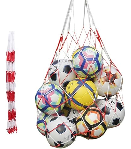 Grande Maille Porte-sac 10-12 Balles, Tressé Sport Transporteur Sac