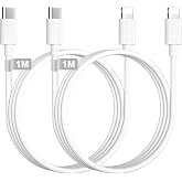 USB C to Lightning Cable 1M 2Pack, MFi Certified iPhone Cable USB C Cable | iPhone Charger Fast Charging Cable Type C iPhone
