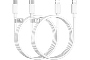 KINPEE Cable USB C a Lightning 1M 2Pack, Certificado MFi Cable iPhone USB C Cable Cargador iPhone Carga Rapida cable Tipo C iPhone Charger cable para Apple iPhone 14 Pro Max/13/12 Mini/11/XS/XR/8Plus/SE/iPad