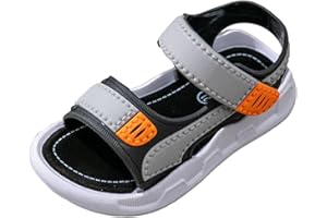 NLAAYONG Sandales Larges pour garçon - Sandales de Plage Confortables à Semelles Souples en été