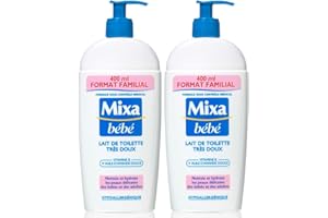 Mixa bebé muy Limpiadora Suave Familia Leche Formato 400 ml - Lote de 2