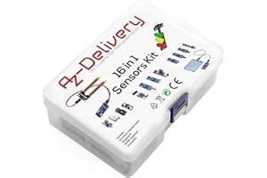 AZDelivery 16 in 1 Sensor Modules and Accessories Kit compatible with Arduino and Raspberry Pi including E-Book!