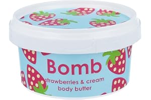 Bomb Cosmetics Body Butter fragole e crema di ylang ylang e olio di rosa