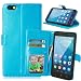 Produktbild Nancen Huawei Honor 4X (5,5 Zoll) Lederhülle Neu Style Acht Farbe Weich PU Flip Case Ledertasche / Schutz Etui, Einfach Vintage Kollektion Karten Slot Foto Wallet Hülle Handy Tasche Zubehör