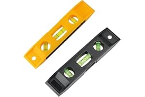 WXINSHENG Torpedo,2 PCS Niveau à Bulle Magnétique,Torpedo Niveau Magnétique à Bulles,3 Bulles 45 °, 90 ° et 180 °pour Bateau,Construction et Bricolage