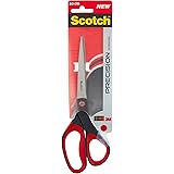 Scotch Precision Forbici, con Lame in Acciaio Inossidabile per un Taglio di Precisione, Impugnatura Comfort, Adatte anche per
