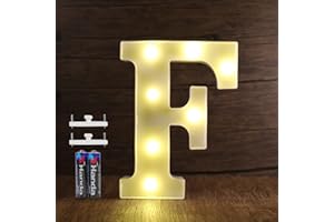 SMOTOT LED Buchstaben Lichter Alphabet Lampe Buchstabe Beleuchtung Lampe Beleuchtete Nachtlichter Dekoration für Geburtstag Weihnachten Hochzeit Party Valentinstag mit 2AA Batterie Spurlose Haken