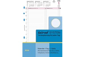 bind Agenda 2024, formato DIN A5, agenda giornaliera, 1 giorno, 1 pagina, B550324