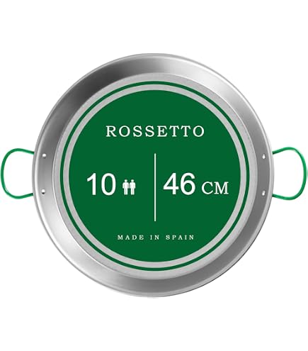 Poêle à Paella Ibili 36cm - Acier Inoxydable Antiadhésif, Compatible Induction, 7 Portions