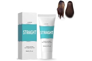 AEBDGDD 2024 Neue Protein Haarglättungscreme, Glattes Haar Glättungscreme, Glatte Haarcreme, Glätten und Pflegen 2-in-1 Effekt,3-Sekunden-Haarglättungscreme Mit Seiden Und Glanzeffekt Für Alle Haartypen (1PC)