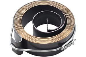 MroMax 1 x Bohrfeder, 0,1 x 1,6 x 154 cm, Federzug, Rücklauffeder, Spiralfeder, 0,7 x 16 x 1540 mm, Bohrmaschine, Federfeder, Stahl, chemische Schwärzung