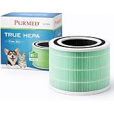 Purmed Levoit Core 300, Core 300S Air Purifier Compatible Hepa + Carbon Filter - (Green)