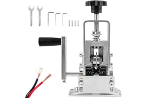 XNZMYN Pelacables Electricista Automático, Pelador de Cables Accionada por Manivela o Taladro, Maquina Pelacables Eléctrica Cobre, Pelador Automático para Reciclaje de Residuos de Cobre(aleación de aluminio)