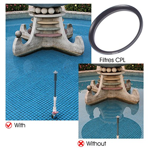 BPS Kit de Filtre Lentille 52mm pour objectif comprend Filtres UV   Filtres CPL Polarisant Circulaire C-PL    Pare-soleil 52mm avec bon qualit   pour Canon Nikon Sony Olympus et les Autres Reflex Num  rique