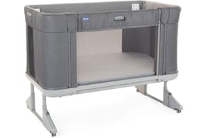 Chicco Next2Me Forever, Culla Neonato Fianco Letto 3in1, Culla che Diventa Lettino Montessori, Fino a 4 Anni (22 Kg), Altezza Regolabile, Buona Circolazione dell'Aria, 4 Ruote, Materasso incluso