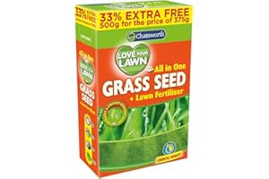 Chatsworth Love Your Lawn Grass Seed, Ready To Use, 500 G, Clear