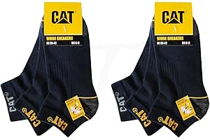 Caterpillar 6 par skarpet do sneakersów roboczych, 6 par skarpet roboczych, w rozmiarze 39-50