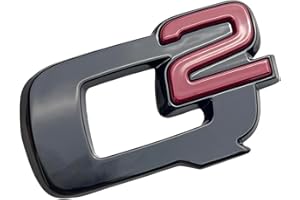 GZZHENGYE Trunk 3D Lettering Metal per Giulia, Q2. Adatto a tutti i modelli Alfa Romeo Giulia, Sports Tailgate Letter Sticker Badge, Giulia Accessori Esterni (nero)