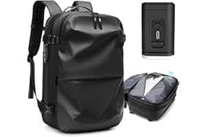 Berisyios Airbag plecak próżniowy, 60 l, próżniowy plecak podróżny do samolotu z kieszenią na laptopa