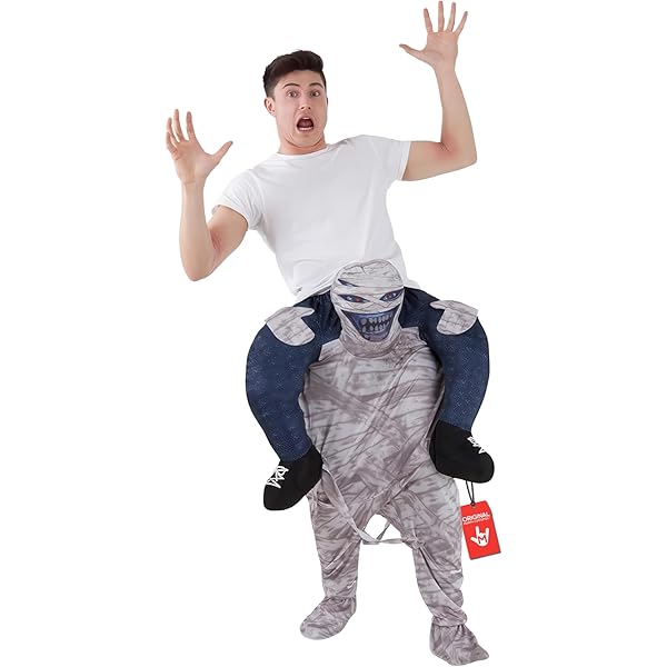 Funidelia Mummie tweede huid kostuume voor vrouwen en mannen, Maat XL Horror, Halloween - Verkleedkleding voor Volwassenen voor feestjes, Carnaval en Halloween