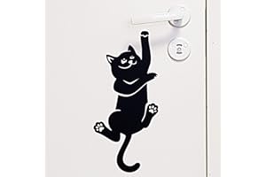 WALL4STICKERS Cat Wall Sticker Porta Maniglia Interruttore Presa Presa Wall Sticker Decalcomania del Vinile Murale Decorazione Domestica Presa di Corrente Camera dei Bambini Stanza dei Bambini vivaio
