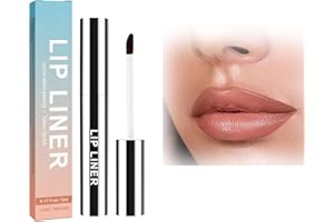 FENGLEAS Abziehbarer Lippenkonturenstift, Plump Lip Lines Lip Liner, Wasserfester Abnehmbarer Lipliner, Langanhaltender Lippenkonturstift Geschenk Für Frauen, 5 Ml Concealer Augenringe (Hellbraun-1PCS)