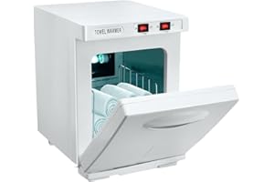 Eznaobo 5L - Calentador de toallas esterilizador, 176°F toalla esterilizador UV, función de calentamiento de 360 °, armario de toallas calientes para belleza, sala de estar, spa, manicura (hite)