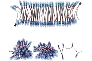 JUFUM 500 pcs 12mm WS2811 Full Color LED Pixel Light Module DC5V IP68 Étanche RGB 2811 1903 IC LED Lumière de Noël