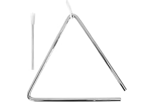 A-Star Triangle musical traditionnel en métal - 20 cm avec batte en métal